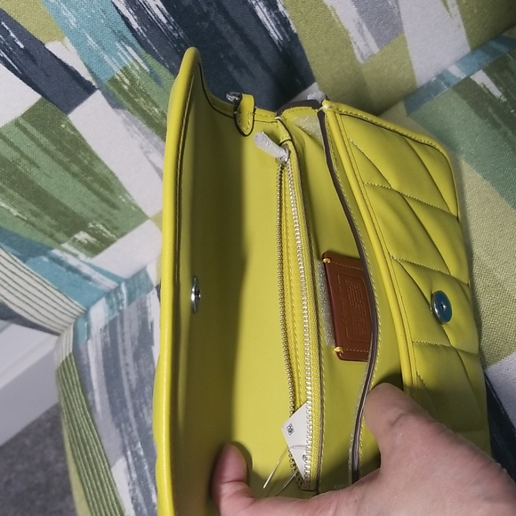 Coach Bags Coach Quilted Leather Pillow Hayden In Keylime Poshmark